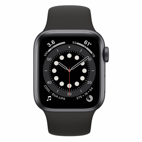 Apple Watch S6 40mm Space Gray Aluminum Case/ Black Sport Band в рассрочку без первоначального взноса и переплат