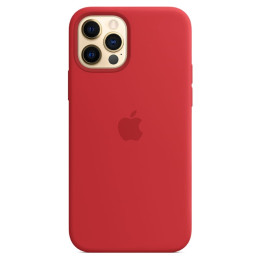 Чехол iPhone 12/12 Pro Silicone Case MagSafe Red