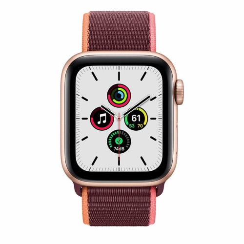 Apple Watch SE 40mm (Cellular) Gold Aluminum Case / Plum Sport Loop в рассрочку без первоначального взноса и переплат