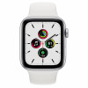 Apple Watch SE 44mm Silver Aluminum Case / White Sport Band в рассрочку без первоначального взноса и переплат
