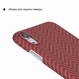 Чехол iPhone XR Pitaka MagEZ Case Красно-Оранжевый(в полоску)/Кевлар (арамид)