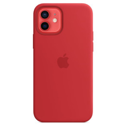 Чехол iPhone 12/12 Pro Silicone Case MagSafe Red