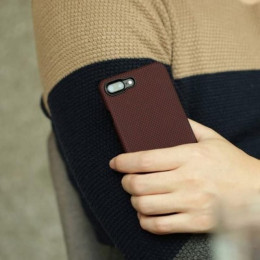Чехол iPhone 7/8 Plus Pitaka MagEZ Case Черно-Красный(шахматное плетение)/Кевлар (арамид)