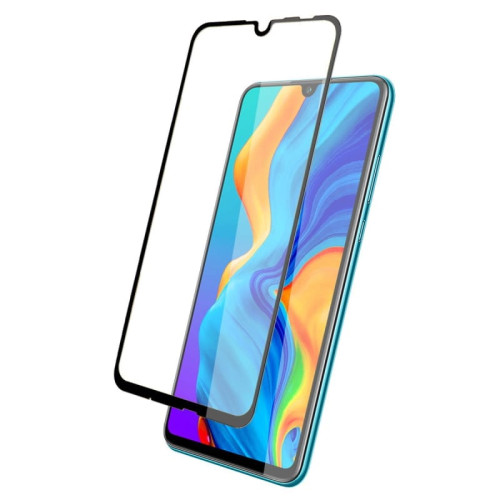 Защитное стекло 3D для Huawei P30 Lite Черное в рассрочку без первоначального взноса и переплат