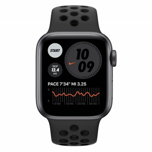 Apple Watch S6 40mm Space Gray Aluminum Case/ Anthracite/Black NIKE Sport Band в рассрочку без первоначального взноса и переплат