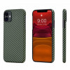 Чехол iPhone 11 Pitaka Черно-Зеленый/Кевлар (арамид) в рассрочку