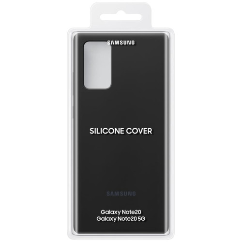 Чехол Samsung Galaxy Note 20 Silicone Cover Black в рассрочку без первоначального взноса и переплат