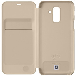 Чехол Samsung Galaxy A6 Plus Wallet Cover Gold