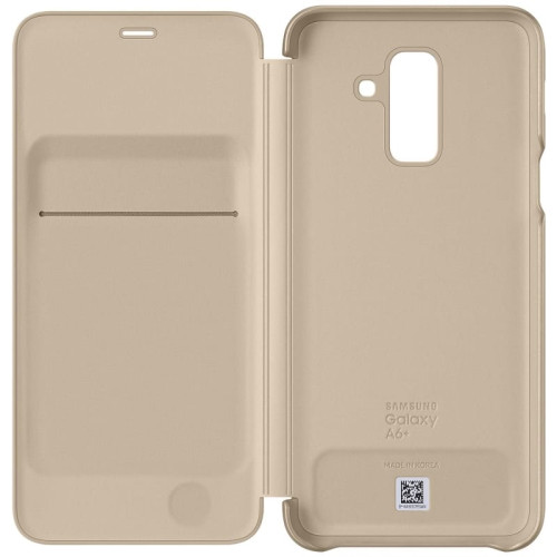 Чехол Samsung Galaxy A6 Plus Wallet Cover Gold в рассрочку без первоначального взноса и переплат