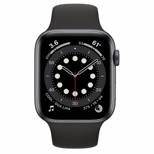 Apple Watch S6 44mm (Cellular) Space Gray Aluminum Case/ Black Sport Band в рассрочку без первоначального взноса и переплат
